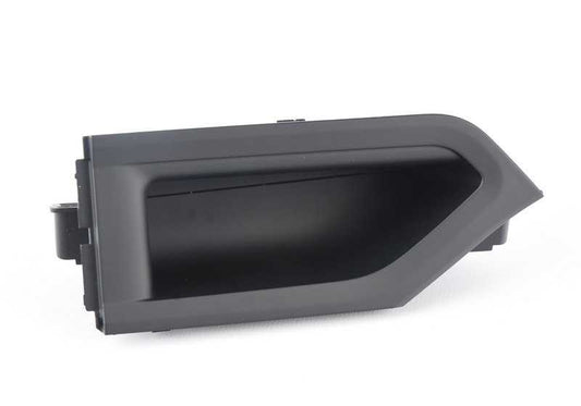 Manecilla interior puerta izquierda negra OEM 51417290293 para BMW Serie 6 F06 (640d, 640i, xDrive) 2012–2018. Original BMW.