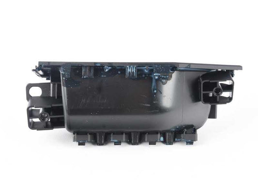 Manecilla interior puerta izquierda negra OEM 51417290293 para BMW Serie 6 F06 (640d, 640i, xDrive) 2012–2018. Original BMW.