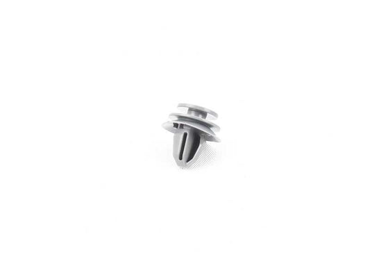 Clip gris OEM 07147460560 para BMW F44, G32, F93, G16, G01, F97, G02, F98, F56. Compatible con molduras interiores y exteriores. Original BMW.