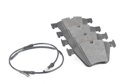 Juego de pastillas de freno con sensor de desgaste OEM 34112449265 para BMW F07, F07N, F06, F06N. Original BMW.