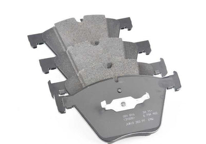Juego de pastillas de freno con sensor de desgaste OEM 34112449265 para BMW F07, F07N, F06, F06N. Original BMW.