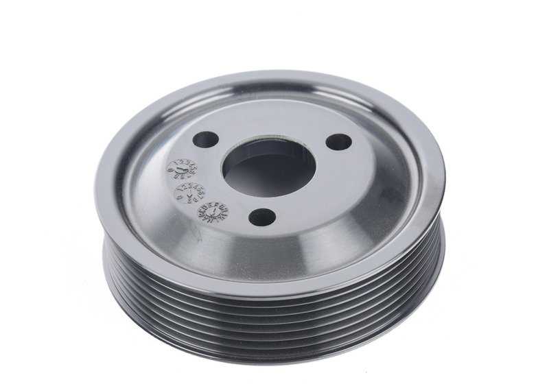 Polea de bomba de dirección asistida OEM 32421704636 para BMW E38 y E31. Original BMW.