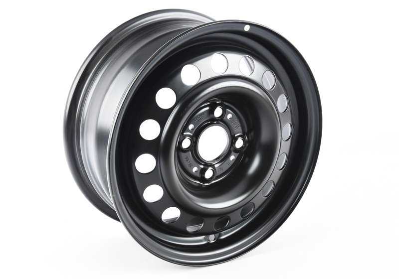 Llanta de acero Classic-Styling 1 OEM 36111701137 para BMW E30 {325i xDrive}. Original BMW.