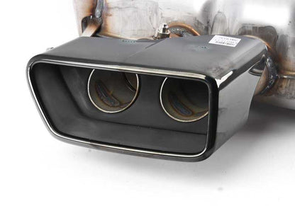 Silenciador trasero izquierdo con válvula de escape para BMW Serie 6 F06, F12, F13, F06N, F12N, F13N (OEM 18307629137). Original BMW.