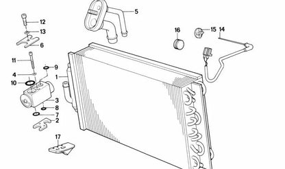 Board OEM 64111382356 pour la série BMW 5 E34 (tous les modèles compatibles). Remplacement BMW d'origine.