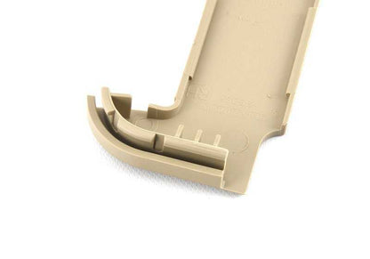 Tapa lateral derecha beige OEM 51437079986 para BMW Z4 E85. Pieza original BMW.