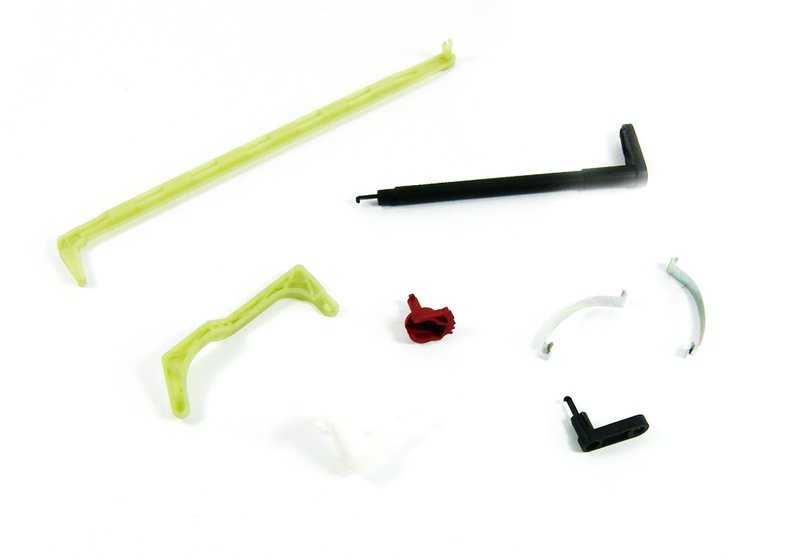 Air conditioning levers and small parts kit OEM 64118372791 for BMW E46, E83 (X3). Original BMW.