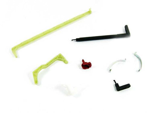 Air conditioning levers and small parts kit OEM 64118372791 for BMW E46, E83 (X3). Original BMW.