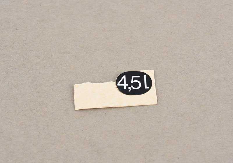 Pegatina OEM 61678354465 para BMW E31 (Serie 8). Pieza original BMW.