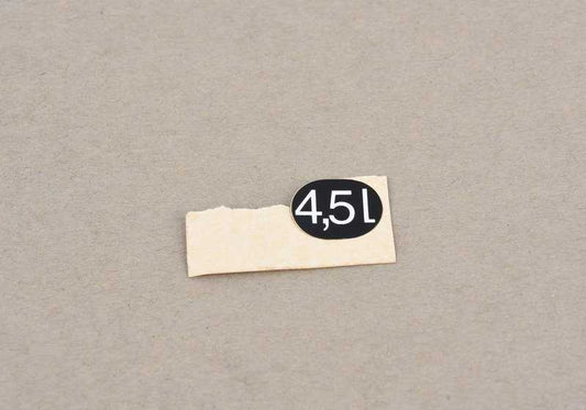 Pegatina OEM 61678354465 para BMW E31 (Serie 8). Pieza original BMW.