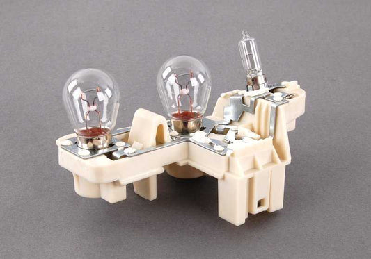 Portalámpara luz trasera tapa maletero OEM 63217183842 para BMW Serie 3 E90. Original BMW.
