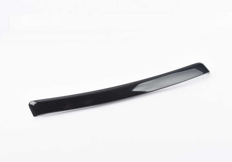 Moldagem decorativa para a porta traseira esquerda OEM 51436986219 para BMW E92, e93. Cor de diamante preto. Peça original da BMW.