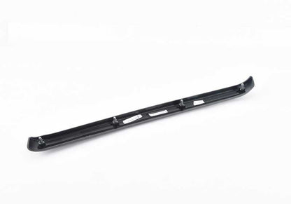 Moldagem decorativa para a porta traseira esquerda OEM 51436986219 para BMW E92, e93. Cor de diamante preto. Peça original da BMW.