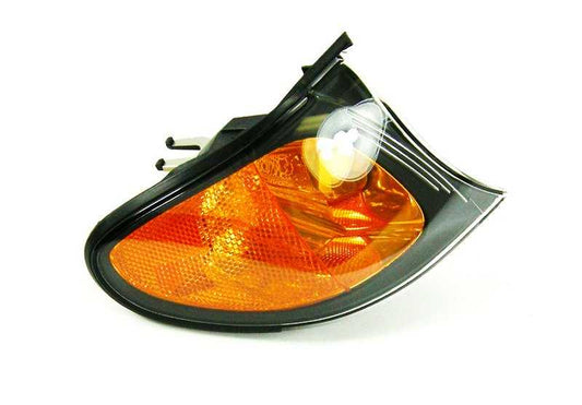 Intermitente delantero derecho color ámbar OEM 63137165860 para BMW E46 (todos los modelos). Original BMW.