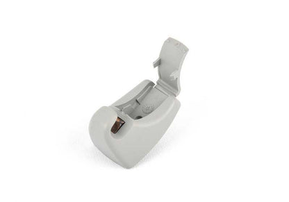 Soporte para visera parasol OEM 51167066647 para BMW Serie 3 (E92, E92N), Serie 5 (E60, E60N, E61, E61N), X3 (F25), X4 (F26). Color gris cielo. Original BMW.