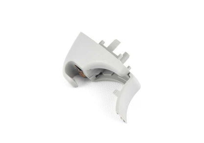 Soporte para visera parasol OEM 51167066647 para BMW Serie 3 (E92, E92N), Serie 5 (E60, E60N, E61, E61N), X3 (F25), X4 (F26). Color gris cielo. Original BMW.