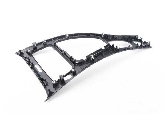Embellecedor consola central OEM 51169170932 para BMW E93, E93N. Color negro diamante. Original BMW.