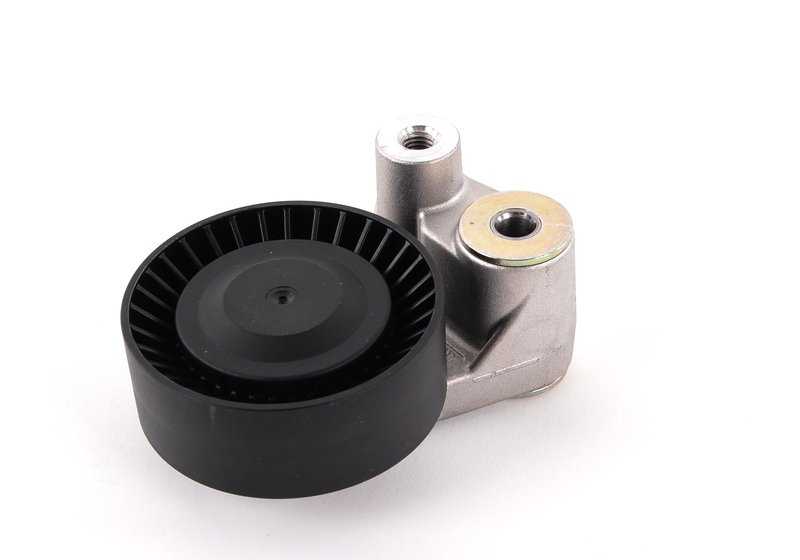 Tensioner pulley with lever for BMW E39, E38, E31 (OEM 11281742859). Genuine BMW.