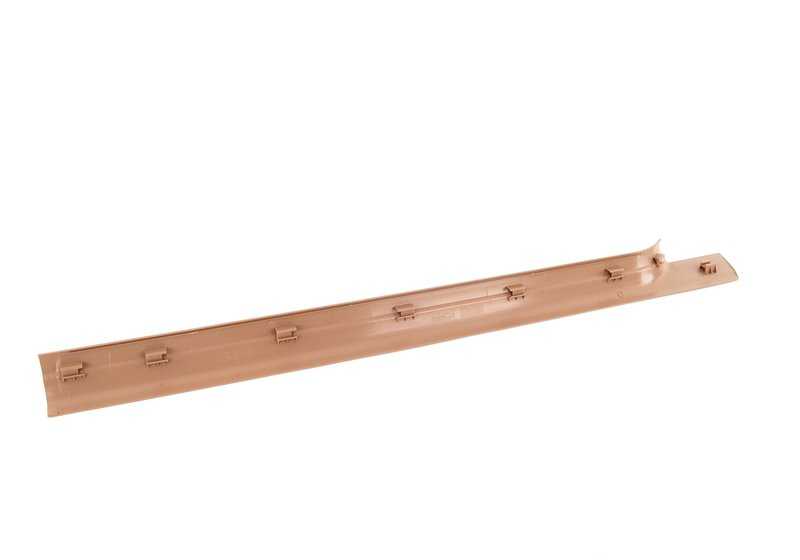Moldura de entrada interior izquierda color hellbeige OEM 51478239961 para BMW Serie 3 E46 (316Ci, 318Ci, 318i)... y más. Original BMW.