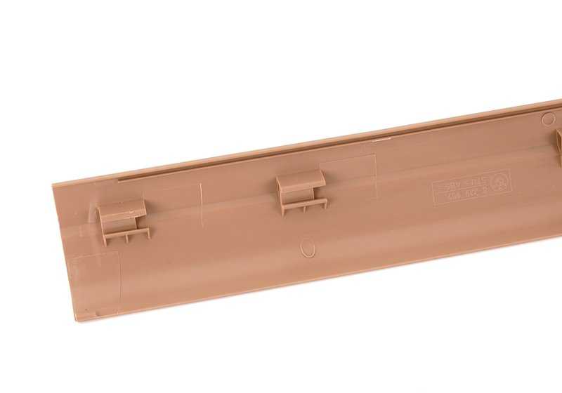 Moldura de entrada interior izquierda color hellbeige OEM 51478239961 para BMW Serie 3 E46 (316Ci, 318Ci, 318i)... y más. Original BMW.