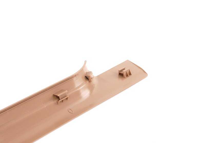 Moldura de entrada interior izquierda color hellbeige OEM 51478239961 para BMW Serie 3 E46 (316Ci, 318Ci, 318i)... y más. Original BMW.