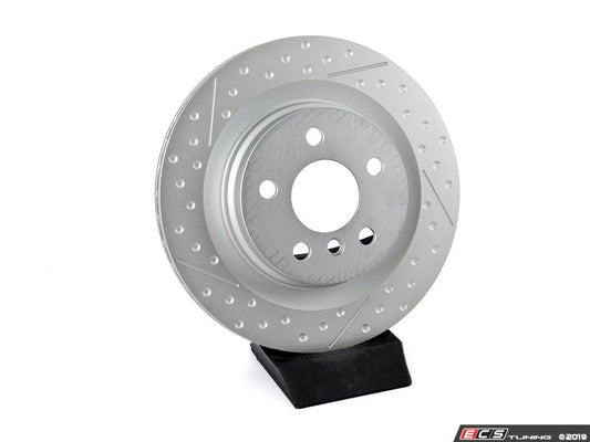 Disco de freno trasero ventilado perforado OEM 34216864135 para MINI Clubman F54, Clubman F54 LCI, Countryman F60. Original MINI