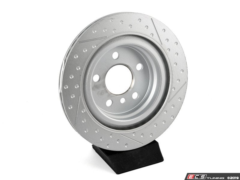 Disco de freno trasero ventilado perforado OEM 34216864135 para MINI Clubman F54, Clubman F54 LCI, Countryman F60. Original MINI