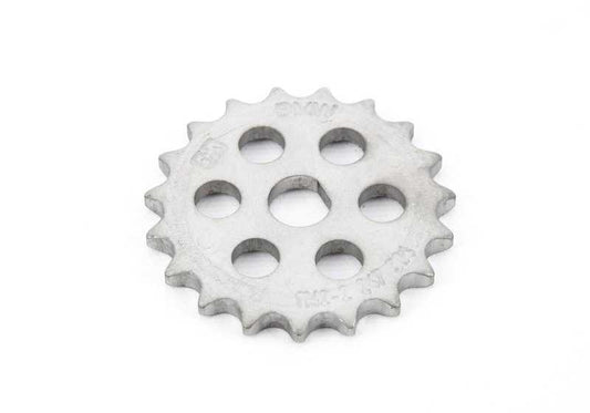 Oil pump sprocket for BMW E46, E90, E91, E92, E93, E39, E60, E61, E63, E64, E38, E65, E66, E83, E53, E70, E71 (OEM 11412247304). Genuine BMW