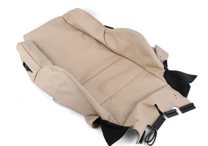 Funda respaldo de cuero derecha para BMW Serie 3 E46 (OEM 52108255582). Original BMW