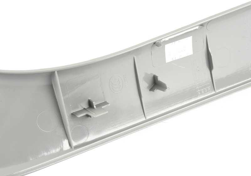 Panneau intérieur gauche de la porte arrière OEM 51497172129 pour BMW X5 E70, E70N. Couleur gris clair (himmelgrau). BMW d'origine.