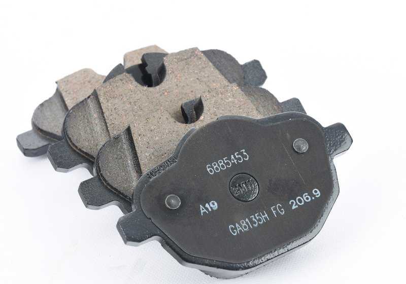 Repair set for brake pads without asbestos OEM 34216885452 for BMW G30, G38, G32, G11, G12, G01, G08, G02, G05, G06. Original BMW.