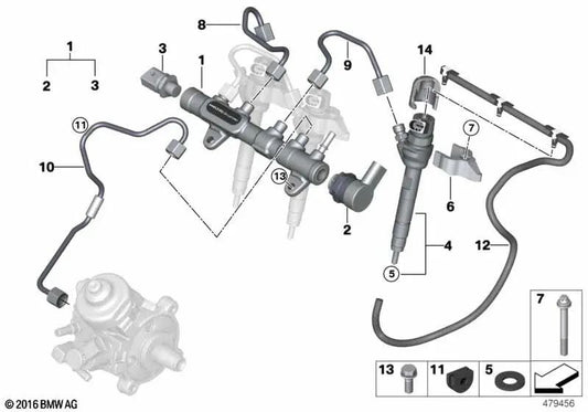 Oil Leak Nozzle Cover for BMW 1 Series F40, 2 Series F44, F45N, F46N, U06, X1 F48, F48N, U11, X2 F39 (OEM 13538597629). Original BMW