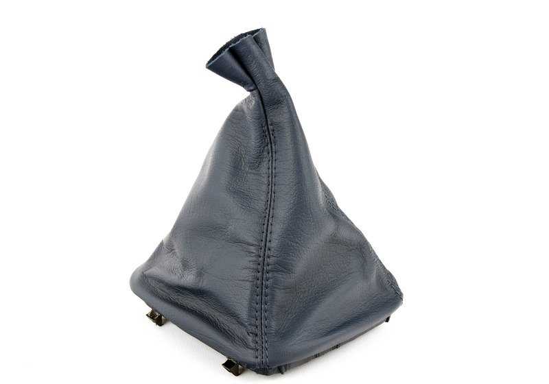 Funda de cuero para palanca de cambios OEM 25111221886 para BMW E34. Original BMW.