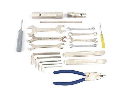 Juego de herramientas OEM 71111230685 para BMW Motorrad R248, R50. Incluido en el kit de herramientas de a bordo. Original BMW.