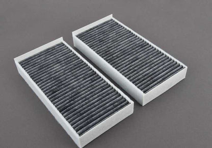Juego de Microfiltros/Filtros de Carbón Activo para BMW F40 Serie 1, F44, F45, F46 Serie 2, I01 Serie i, F48 Serie X1, F39 Serie X2, MINI F54, F55, F56, F57, F60 (OEM 64316835405). Original BMW