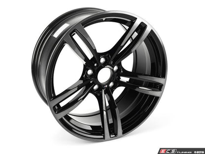 Llanta de aleación ligera 19" 9J ET29 Jet Black bicolor (M radios dobles estilo 437) OEM 36112284550 para BMW M2 F87, M3 F80, M4 F82/F83... y más. Original BMW.