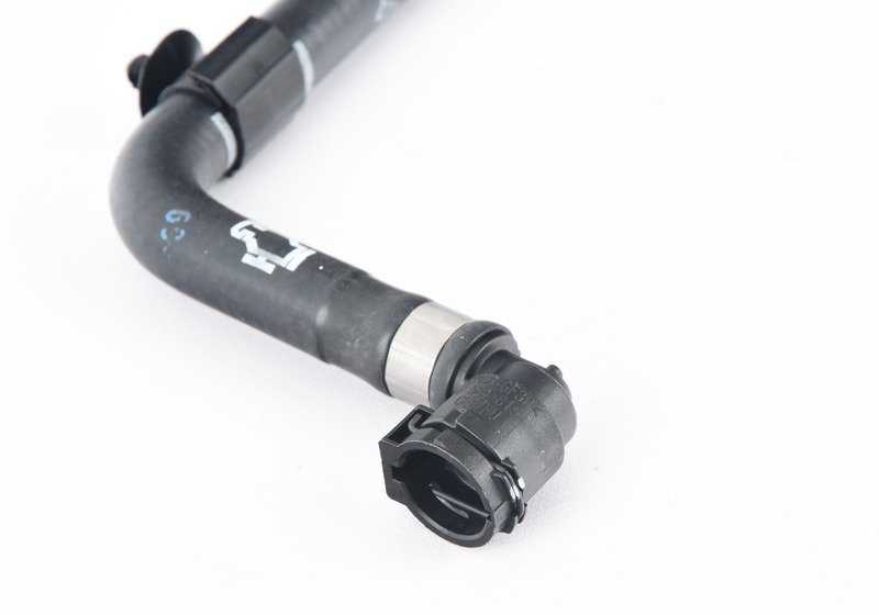 Tubo de conexión culata OEM 17128616555 para BMW F20, F21, F22, F23, F30, F31, F34, F32, F33, F36. Pieza del sistema de refrigeración. Original BMW.
