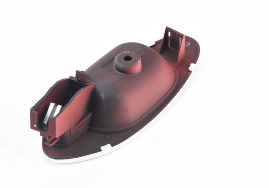 Maneta interior puerta izquierda OEM 51418268013 para BMW Z8 (E52). Compatible con todos los modelos E52 desde 2000 hasta 2003. Color sportrot. Recambio original BMW.