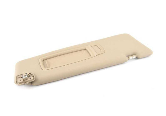 Parasoles derecho con luz de espejo de cortesía savannabeige OEM 51167278578 para BMW E70, E71. Original BMW.