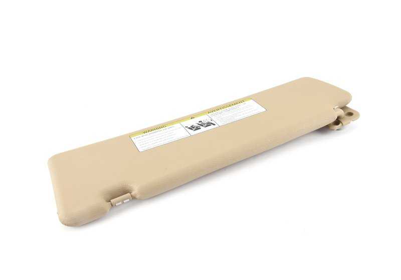 Parasoles derecho con luz de espejo de cortesía savannabeige OEM 51167278578 para BMW E70, E71. Original BMW.