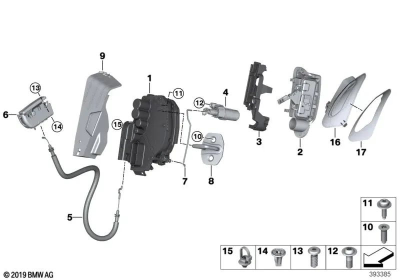 Rechts Caset für BMW I12, I12N, I15 (OEM 51217313004). Original BMW.