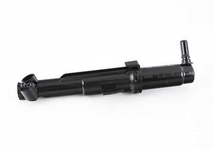 Boquilla del lavafaros izquierda OEM 61677357001 para BMW F25, F26. Compatible con modelos X3 y X4 de diversas motorizaciones y transmisiones. Recambio original BMW.