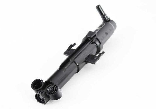 Boquilla del lavafaros izquierda OEM 61677357001 para BMW F25, F26. Compatible con modelos X3 y X4 de diversas motorizaciones y transmisiones. Recambio original BMW.