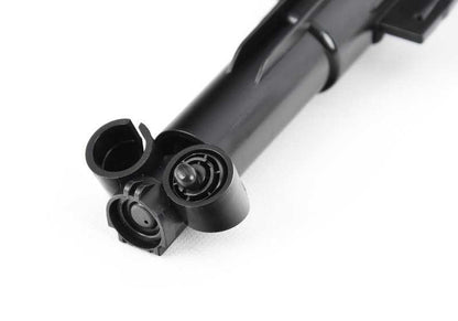 Boquilla del lavafaros izquierda OEM 61677357001 para BMW F25, F26. Compatible con modelos X3 y X4 de diversas motorizaciones y transmisiones. Recambio original BMW.