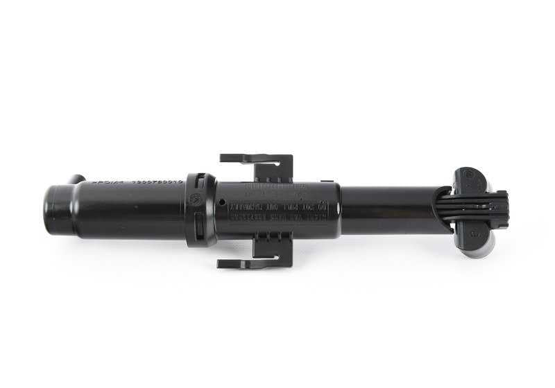 Boquilla del lavafaros izquierda OEM 61677357001 para BMW F25, F26. Compatible con modelos X3 y X4 de diversas motorizaciones y transmisiones. Recambio original BMW.
