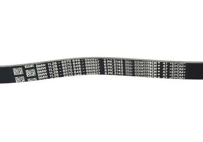 Correa de Poli V para BMW Serie 5 F07, F10, F11, Serie 6 F06, F12, F13, Serie 7 F01N, F02N, X5 E70N, F15, X6 E71, F16 (OEM 11288570646). Original BMW