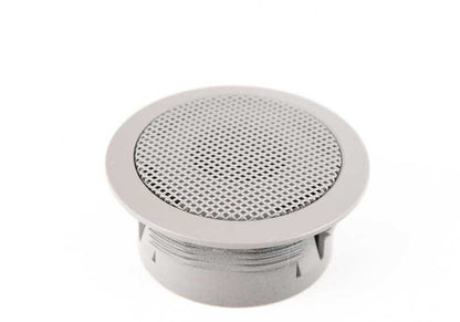 Altavoz agudo OEM 65138361503 para BMW E36. Repuesto original BMW. Ideal para mejorar el sonido de agudos en el sistema estéreo o HiFi. Color gris arena.