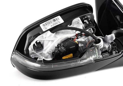 Right retrovisor without heating glass Shadow-Line Oem 51167350726 for BMW F10, F11, F18 (Series 5). Original BMW.