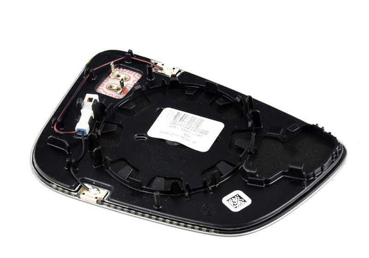 Cristal espejo retrovisor izquierdo plano OEM 51167407159 para BMW G11, G12, G30, G32, F90, F91, F92, F93, G14, G15, G16. Repuesto original BMW.