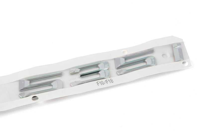 Rear emblem "535i" OEM 51147219540 for BMW F10 and F10N. Original BMW.